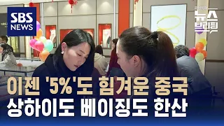 상하이도 베이징도 쇼핑가 한산…4D가 중국 경제 짓누른다 / SBS / 편상욱의 뉴스브리핑