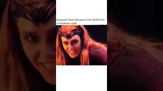 Elizabeth Olsen Wanda Maximoff Funny Bloopers from Dr Strange In the multiverse of madness||#shorts