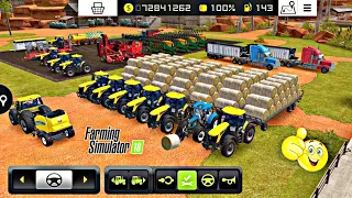 7 Tractor Roller Straws Bandle In Farming Simulator 18 | Fs 18 Gameplay Video | Timelapse