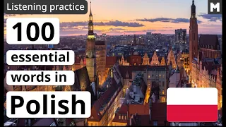 🇵🇱LEARN POLISH: 100 of the Most Common Words in context (improve your listening skills)