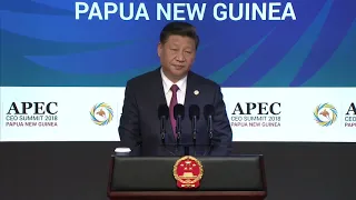 President Xi Jinping of the People's Republic of China at the APEC CEO Summit 2018