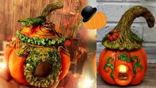 ХЭЛЛОУИН. ТЫКВА. 2 ИДЕИ/HALLOWEEN. PUMPKIN. 2 IDEAS. DIY.