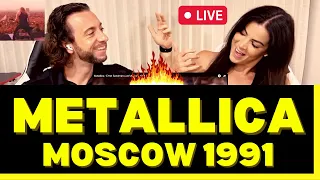 First Time Hearing Metallica Live! Moscow 1991 Reaction - Enter Sandman - THE ENERGY WAS CRAZY!!
