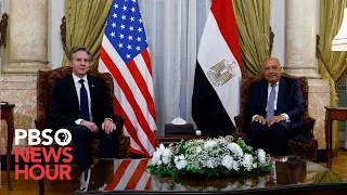 WATCH LIVE: Blinken and Egyptian foreign minister hold briefing after talks about Gaza's future
