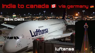 Journey From India To Canada VIA Germany || My First Flight Experience || January Intake||