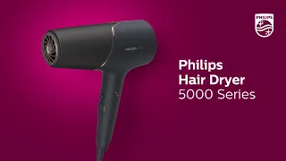 BHD538/20 5000 Series Hair Dryer: Fast drying with no heat damage and ThermoShield technology