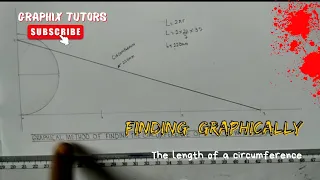 How to find the length of circumference by graphical method