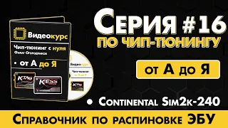 Чип Тюнинг [ Прошивка ЭБУ ] Continental Sim2k-240 / Справочник по распиновке ЭБУ скачать бесплатно.