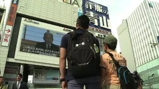 Tokyo residents react after Japan's emperor hints at abdication