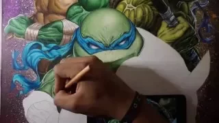 Teenage Mutant Ninja Turtle (Leonardo) Drawing