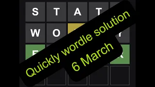 #wordle | #wordle today answer | #wordle strategy | #wordle gameplay | wordle 6 march answer #shorts