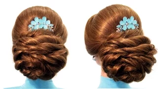 Свадебная прическа,вечерняя прическа,прическа на выпускной Wedding prom hairstyle