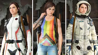 The Last of Us 2 Remastered - All Ellie Skins & Outfits Showcase | 100% Completion [4K 60ᶠᵖˢ ✔]