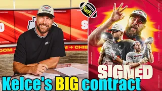 OMG! Travis Kelce agrees to new TWO-YEAR extension with Chiefs & becomes NFL's top-paid