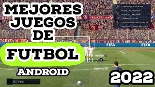 TOP 5 MEJORES JUEGOS DE FUTBOL PARA ANDROID 2024 (PARTE 2) OFFLINE/ONLINE
