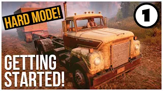 Snowrunner Hard Mode - Getting Started - Episode 1 - Fixing the Fleetstar