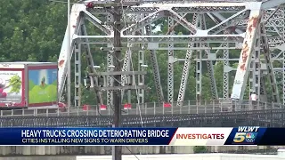 Many trucks crossing Fourth Street bridge exceeding emergency weight limit restrictions