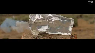 Slow motion .44 magnum into ballistics gelatin