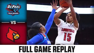 DePaul vs. Louisville Full Game Replay | 2023-24 ACC Women’s Basketball