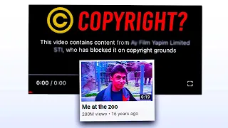 Me At The Zoo Got COPYRIGHT CLAIMED?