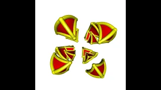 Runcinated tesseract - tetrahedra only (R)