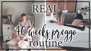 A *very* REALISTIC DAY IN THE LIFE 9 months pregnant | Honest Routine | skincare, health, updates