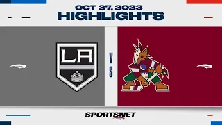 NHL Highlights | Kings vs. Coyotes - October 27, 2023