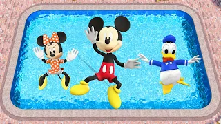 Mickey Mouse Clubhouse GTA 5, Donald Duck, and Minnie Mouse Funny Ragdolls & Fails Ep.99