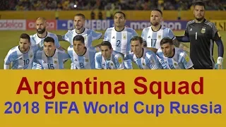 Argentina National Football Team Squad 2018 FIFA World Cup Russia / All Players