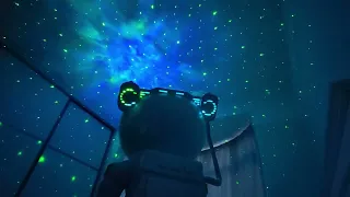 Проектор звездного неба, лазерный мини проектор детский, портативный Космонавт ночник