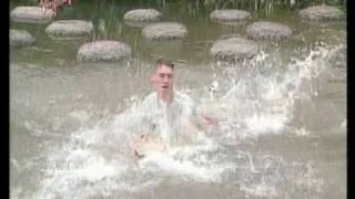 Takeshi's Castle Skipping Stones dive