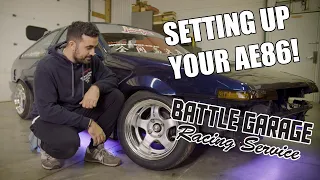 Setting Up Your AE86 With Battle Garage! Part 1 - Wheels, tires, and Brakes