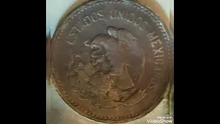 1944 Mexico & 20 centavos,coin extremely rare.