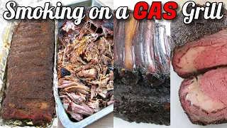 How to Smoke on a Gas Grill | Spare Ribs, Butt Roast, Beef Ribs, Prime Rib Roast | PoorMansGourmet