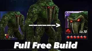How to Unlock and Build Man Thing (From 1* - Transcendence) - Marvel Future Fight