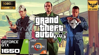 Grand Theft Auto V Gameplay, GTX 1650, Ryzen 5 3550H, Very High Settings, 1080p