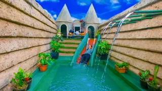 I Build Underground Tunnel Water Slide Into Swimming Pool Temple House