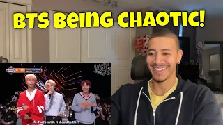 Reacting to BTS being chaotic MCs