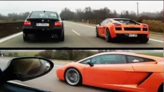 Lamborghini Gallardo vs BMW M5 E60