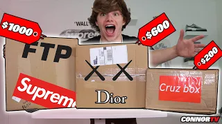 $1000 VS $600 Ebay Mystery Box VS $200 Hypebeast Mystery Box - Crazy Unboxing!