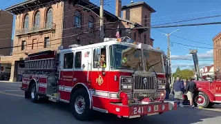 Purchase Fire E-241 responding to 500 Westchester Avenue for a EMS call