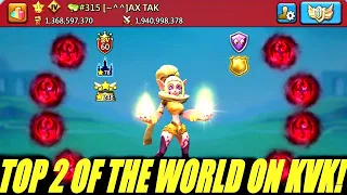 Чего стоит ТОП 2 МИРА НА КВК?!/ TOP 2 OF THE WORLD ON KVK! Lords mobile