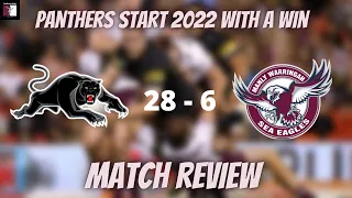 Penrith Panthers vs Manly Warringah Sea  Eagles Round 1 Match Review | NRL 2022