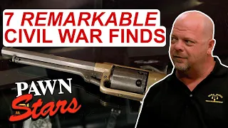 Pawn Stars: TOP 7 CIVIL WAR ITEMS *Priceless Swords, Cannons, & Coins!*