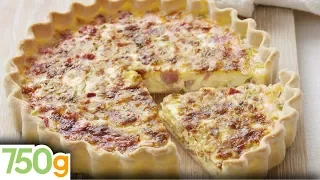 Recette de Quiche lorraine / French Quiche Lorraine - English subtitles - 750g