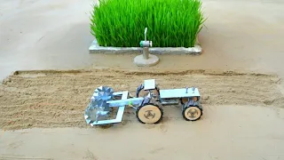 diy tractor spading Machine | tractor ploughing || Creative projects