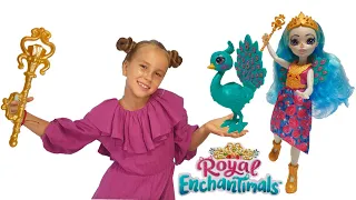 Обзор Куклы 20 см Enchantimals Royal 2021 Кукла Энчантималс Королева Павлин