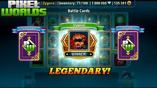 Card Packs Opening Worth 1 Million Gems & The Battle Cards Gameplay | Pixel Worlds