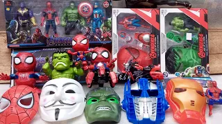 5 Minutes Unboxing Hulk smash, Captain Amerika, Automan Robot, Thanos, Batman dan Ironman