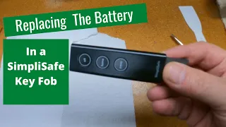 Replacing the battery in a SimpliSafe Key Fob